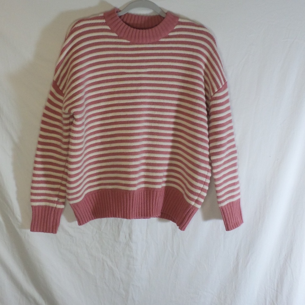 Ledine stripped pullover sweater || M